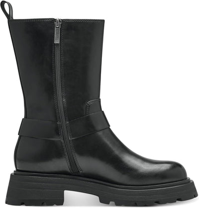 Tamaris Damen Biker Boots, Frauen Stiefeletten 36 EU Schwarz, 36 EU Schwarz