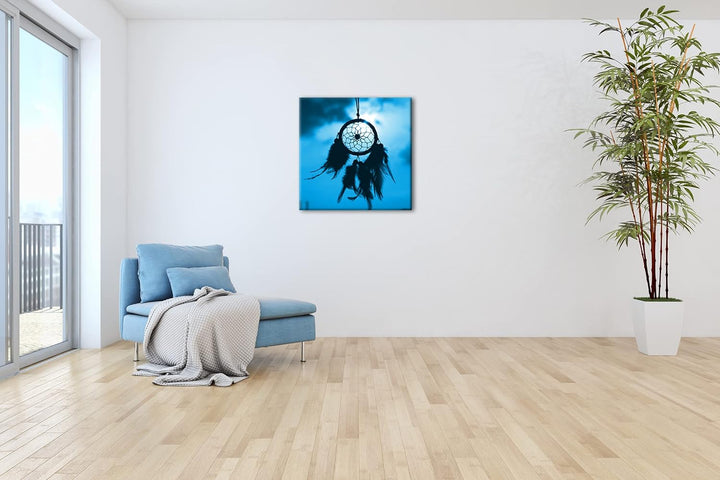 deyoli Traumfänger im Wind Format: 70x70 Effekt: Zeichnung als Leinwandbild, Motiv auf Echtholzrahme