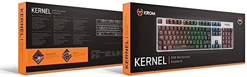 KROM Tastatur Gaming KERNEL -NXKROMKRNL- Tastatur mechanische, mit Nummernblock für PC Gamer, RGB-LE