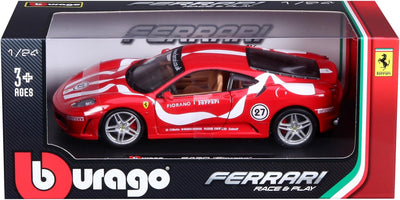 Bburago 26009 - Modellauto 1:24 Ferrari F430 Fiorano, rot, Fahrzeuge