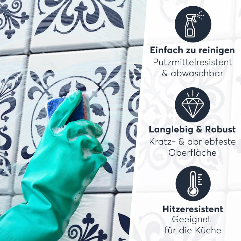 CREATISTO Mosaik Klebefliesen Stickerfliesen Fliesenfolie - Aufkleber Folie für Fliesen I Stickerfli