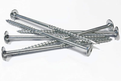 Tellerkopfschrauben 8x260 mm - 50 Stück verzinkt Holzschrauben Torx Schneidkerbe