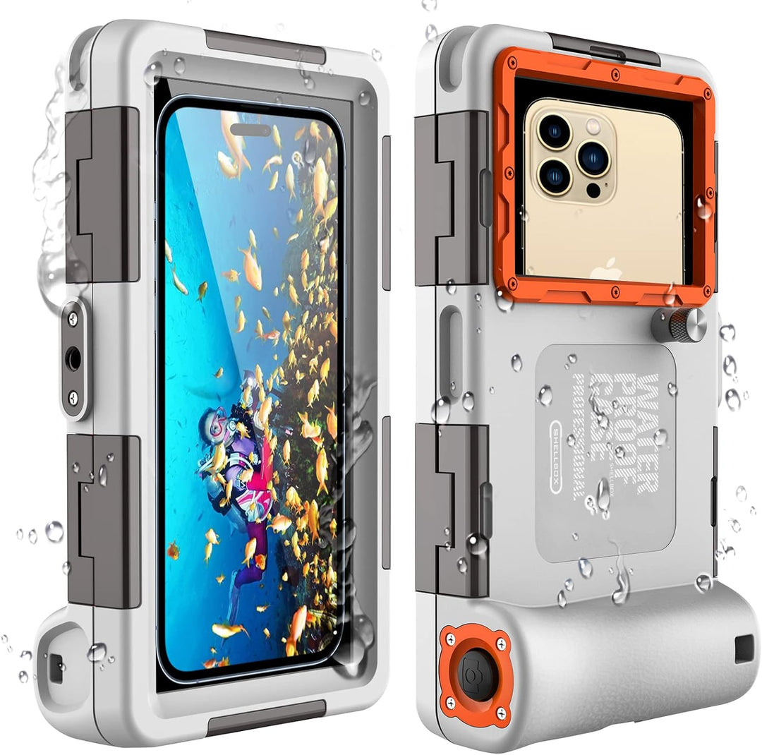 ShellBox wasserdichte Handyhülle 7.0 Zoll Unterwasser Wasserfeste Handy Wasserschutzhülle Handytasch