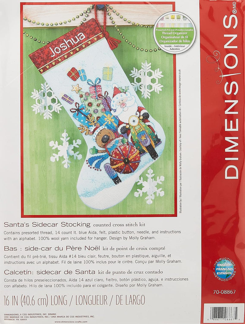 Dimensions Gezählter Kreuzstick Set, Santa&