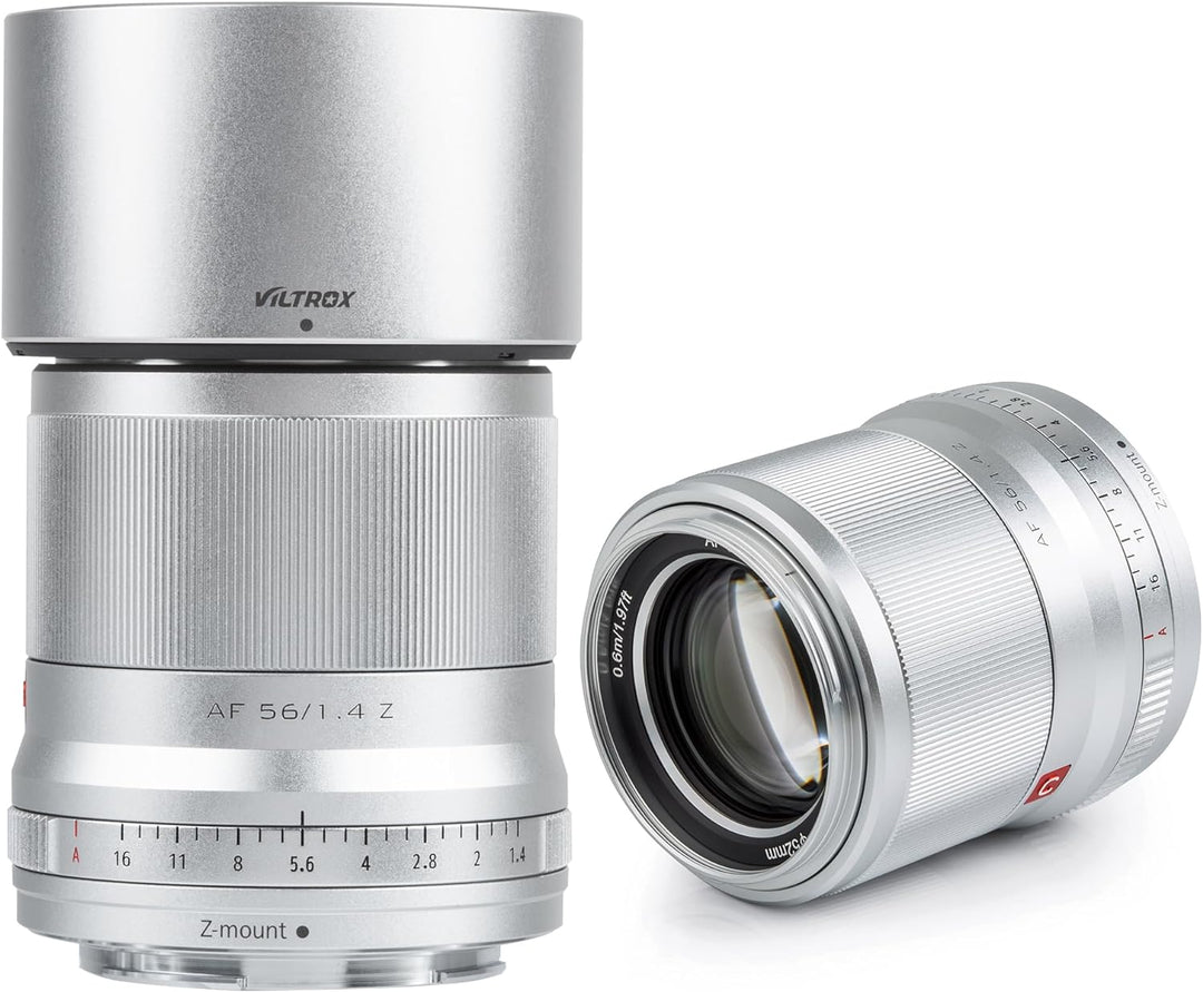 VILTROX 56mm F1.4 Z-Mount Prime Objektiv fürNIkon Z fc Z7 II Z6 II Z5 Z6 Z7 Z50 (Festbrennweite, STM