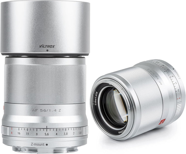 VILTROX 56mm F1.4 Z-Mount Prime Objektiv fürNIkon Z fc Z7 II Z6 II Z5 Z6 Z7 Z50 (Festbrennweite, STM
