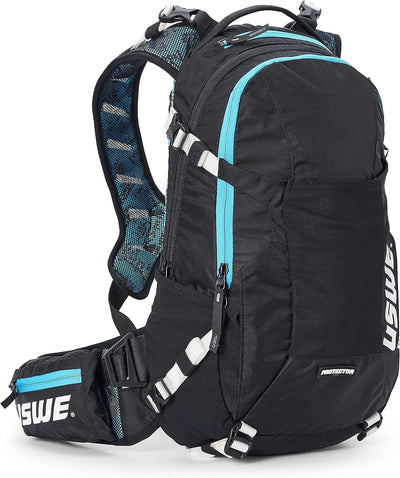 USWE Flow Rucksack mit Rückenprotektor, für Fahrrad, Mountainbike, MTB und E-MTB Flow 16 blau, Flow