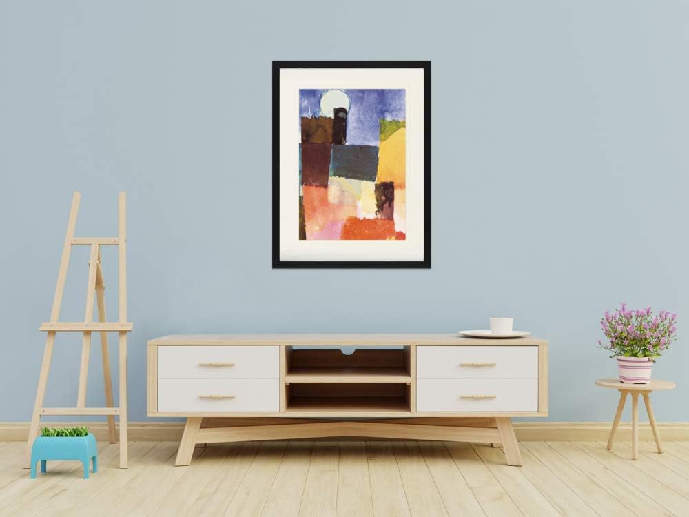 1art1 Paul Klee Poster Mondaufgang Über St. Germain, 1915 Gerahmtes Bild Mit Edlem Passepartout | Wa