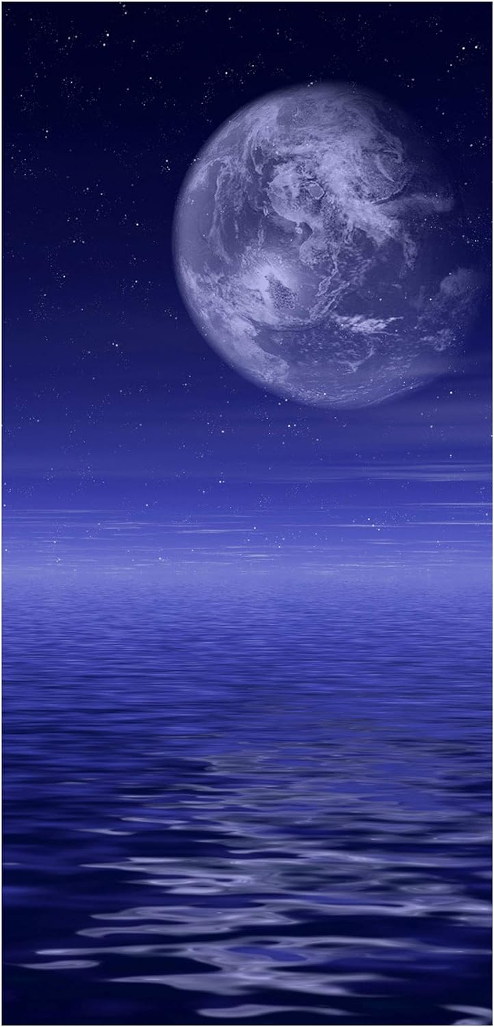 Bilderwelten Raumteiler Moon and Ocean 250x120cm inkl. transparenter Halterung 250x120cm incl. trans