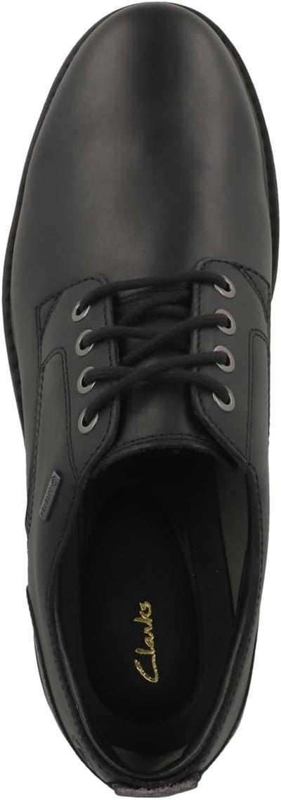 Clarks Herren Batcombetiegtx Oxford 45 EU Black Leather, 45 EU Black Leather