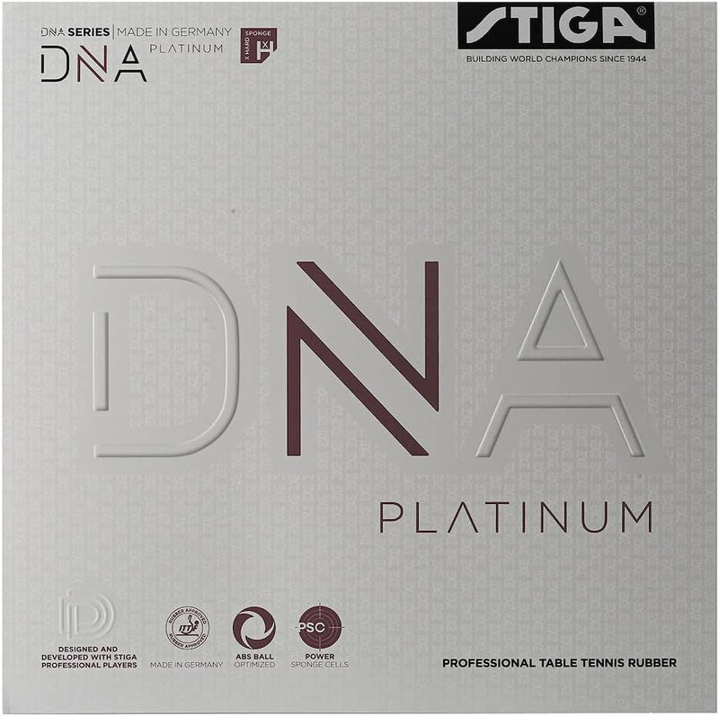 Stiga Unisex-Adult DNA Platinum Xh Tischtennisbelag 2.3 Rot, 2.3 Rot