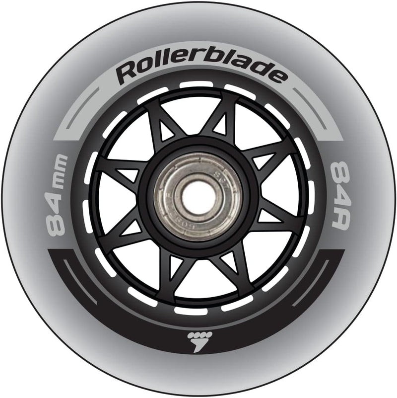 Rollerblade 84MM/SG7 Wheel/Bearing XT Clear Einheitsgrösse, Einheitsgrösse