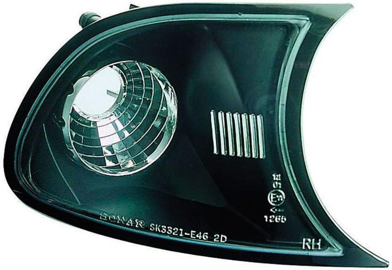 AUTO-STYLE Satz Frontblinker kompatibel mit BMW 3er E46 Coupe/Cabrio 2001-2003 - Schwarz