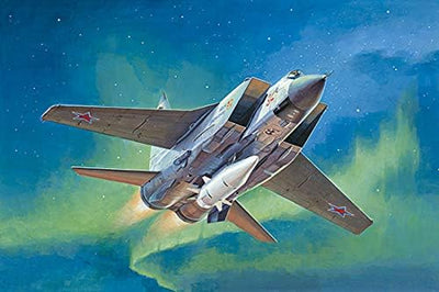 Trumpeter 001697 1/72 MiG 31 BM mit KH-47M2 Modellbausatz, Modellbauzubehör, Mehrfarbig