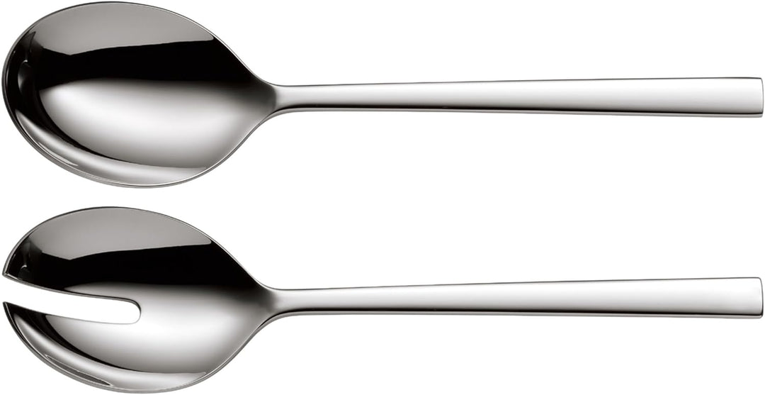 WMF Sonic Salatbesteck Edelstahl 23,9 cm, klein, Salatgabel und Servierlöffel, Cromargan protect Ede