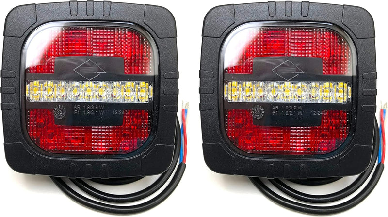 MelTruck® 2x LED Rückfahrscheinwerfer Nebelleuchte für Anhänger Traktor Schlepper Bagger NEU