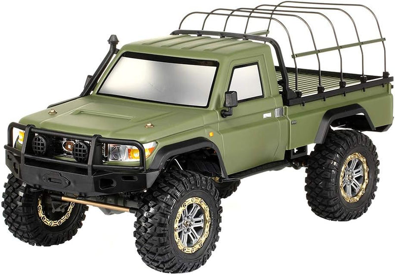 Amewi 22461 RC Scale Crawler AMXRock RCX10PS Pick-Up 1:10, RTR Militär grün