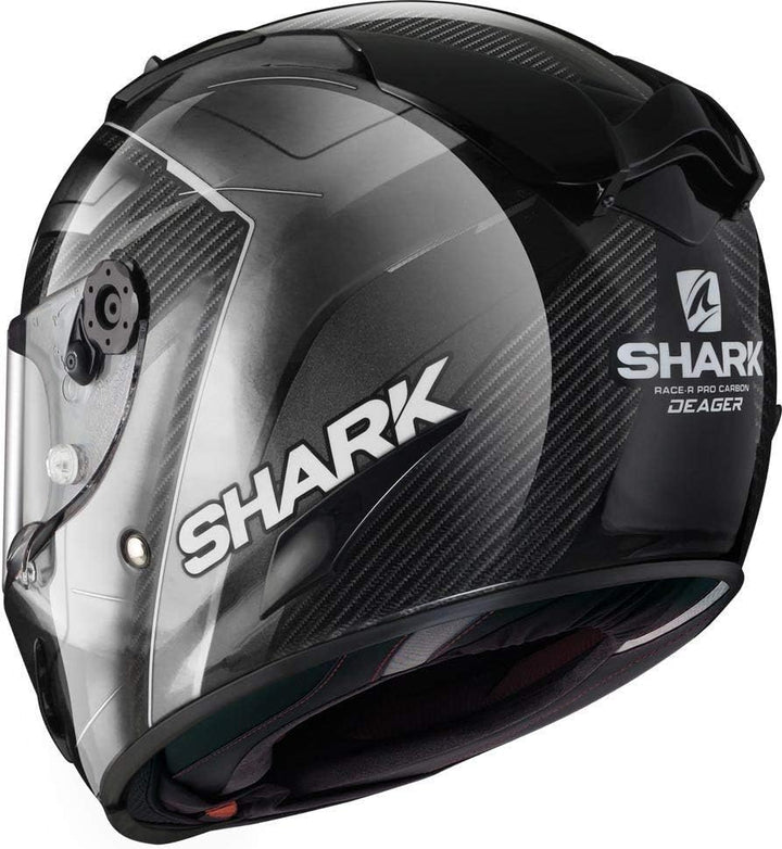 Shark Race-R Pro Carbon Deager Motorradhelm Noir/Blanc M, Noir/Blanc M