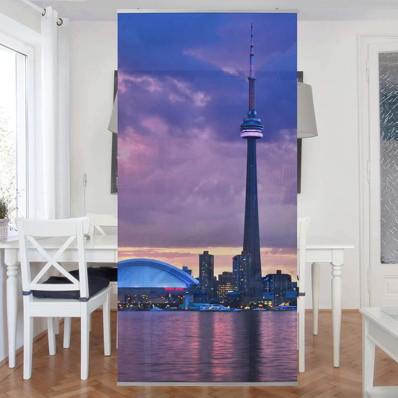 Bilderwelten Raumteiler Fascinating Toronto 250x120cm inkl. transparenter Halterung, inkl. transpare