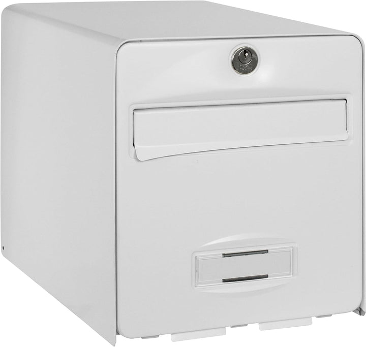 BURG-WÄCHTER Briefkasten La Poste, 2 Türen, 509 BL Balthazar, Weiss, aus verzinktem Stahl, mit Tür z