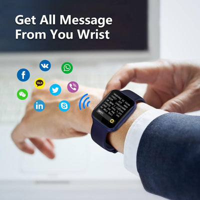 Bebinca Smartwatch Herren mit telefonfunktion 2023, 1,69” HD-Touchscreen mit Mikrofon Fitness-Tracke