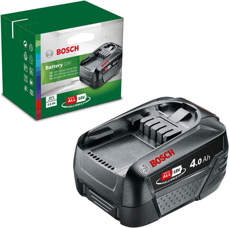 Bosch Akku-Rasenmäher CityMower 18V-32-300 & Akku Pack PBA 18V 4.0Ah W-C (18 Volt System, 4.0Ah Batt