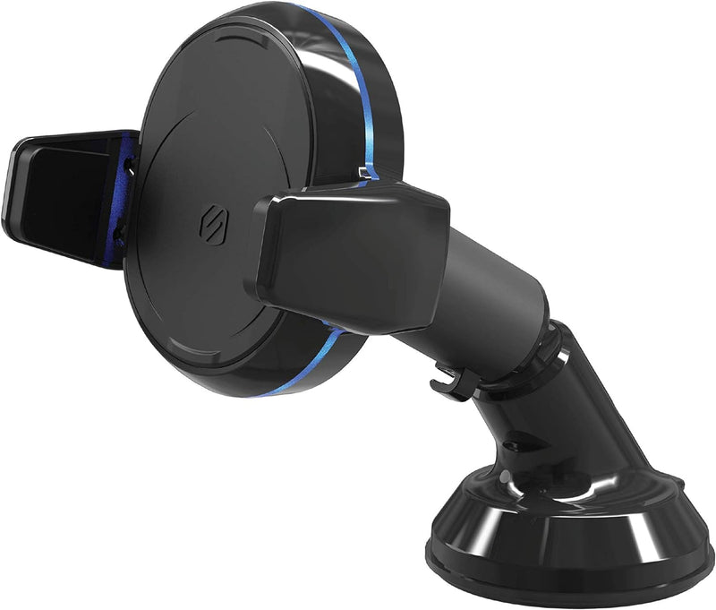 Scosche MagicGrip Sense and Grip Phone Mount - Wireless Charging, for Qi-Enabled Devices - Suction C