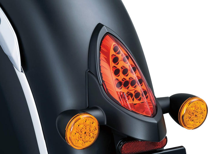 Kuryakyn 5623 Motorrad Zubehör: Rücklicht Top Trim Akzent für 2014-2019 Indian Motorräder, Satin Sch