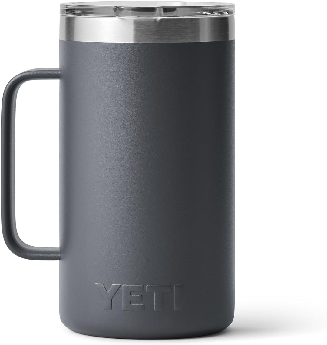 YETI Rambler Krug, Edelstahl, Charcoal, 24oz (710ml), Charcoal