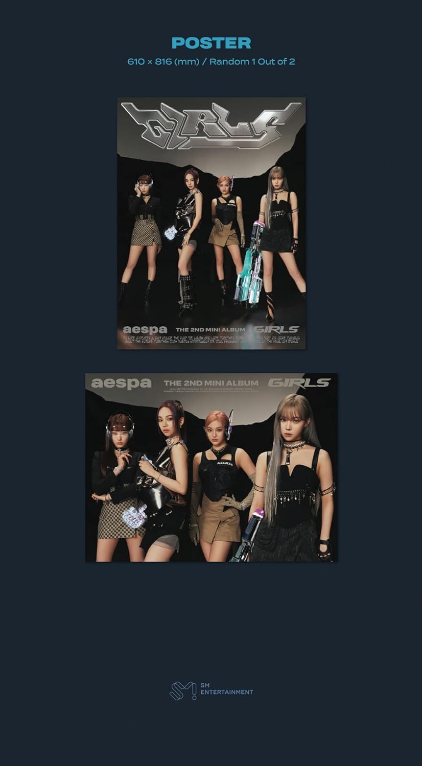 aespa - Girls [KWANGYA ver.] 2nd Mini Album+Folded Poster