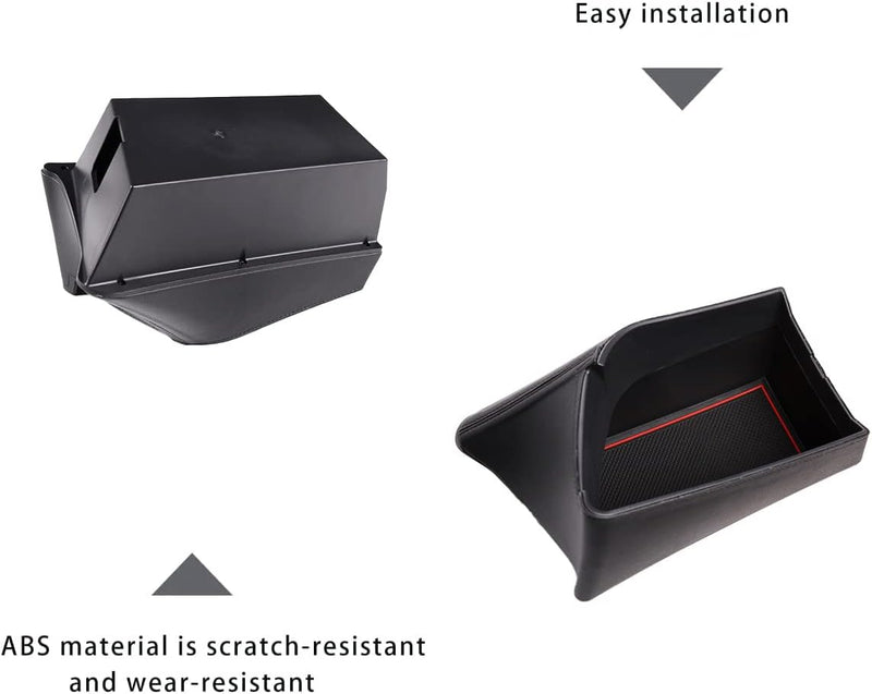 DIYUCAR Echtleder Mittelarmlehne Aufbewahrungsbox Container Tablett Für X1 F48 2016-2019 X2 F47 2018