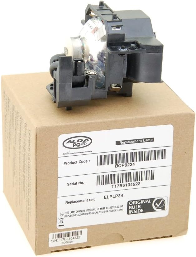 Alda PQ Professionell, Beamerlampe kompatibel mit EPSON EMP-62, EMP-62C, EMP-63, EMP-76C, EMP-82, EM