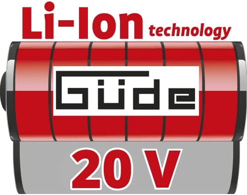 Güde Akkupack AP 20-40.1 (Li-Ionen Akku 20 V, 4 Ah, 80 Wh, Ladezustandsanzeige, passend für Akku Ras
