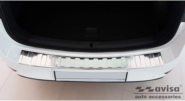 Avisa Edelstahl Heckstossstangenschutz kompatibel mit Seat Leon IV ST Sportstourer 2020- inkl. FR &