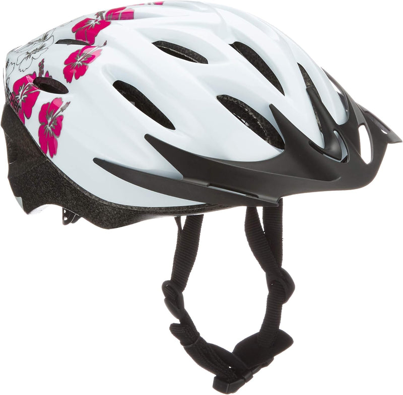 Fischer Erwachsene Fahrradhelm, Radhelm, Cityhelm, Weiss rosa S/M Single, S/M Single