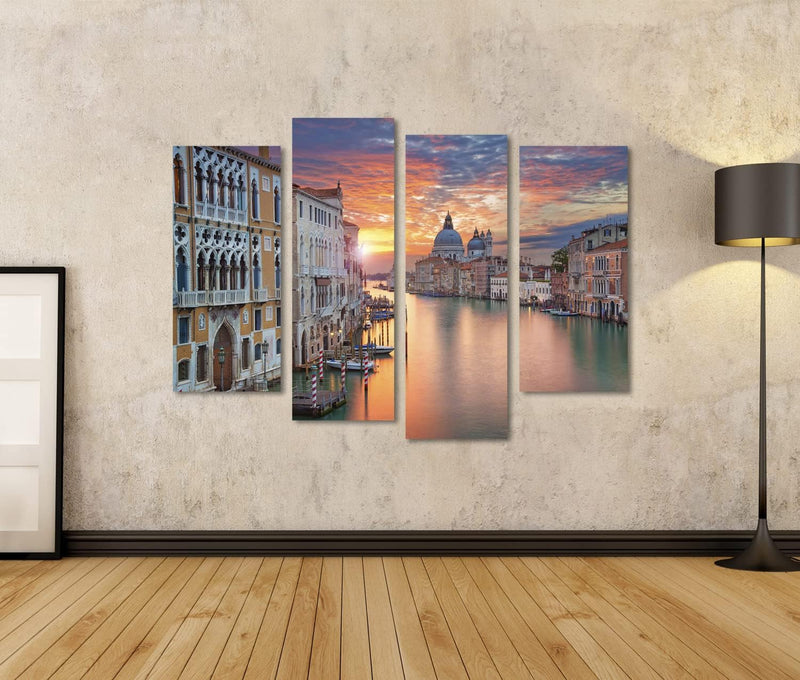 Bild auf Leinwand Venedig Canale Grande Wandbild Poster Kunstdruck Bilder