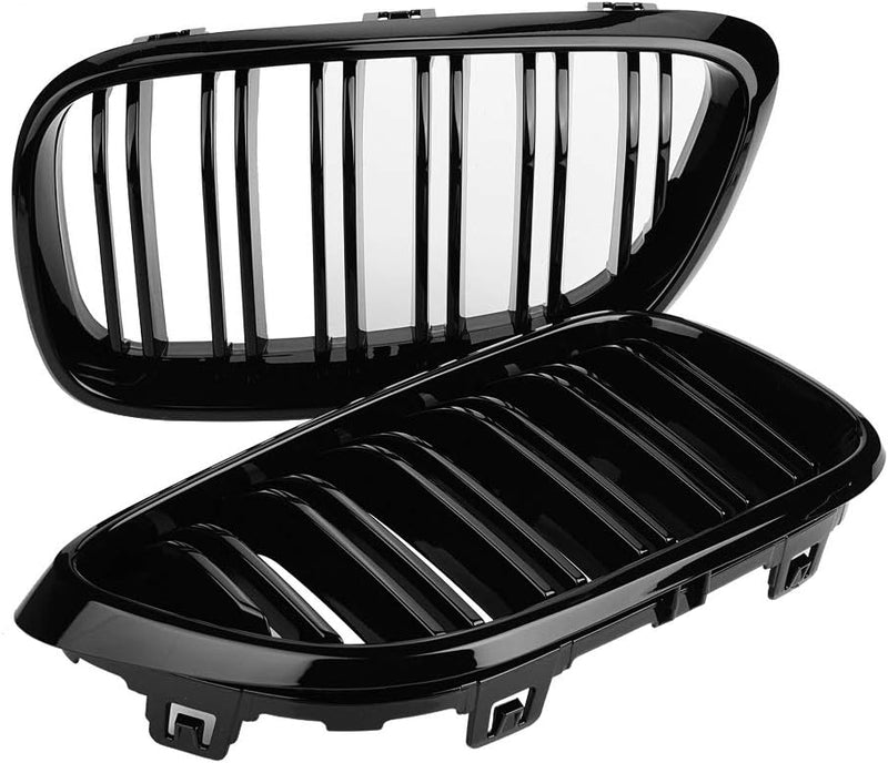 Broco 1 Paar Gloss Black Design Frontstossstange-Grill-Grill for BMW 2 Serie F22 F23 F87 M2 2012-201