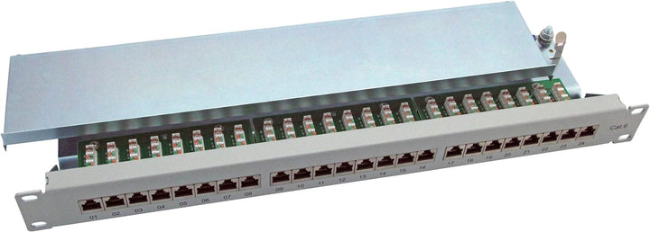 "Cat. 6 Patchpanel, 19"", 24-fach, vollgeschirmt"