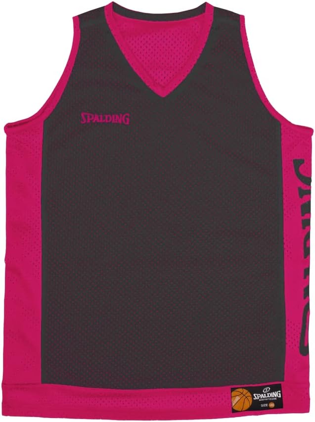 Spalding - Wende-Tank-Top - Basketball-Top - Fuchsia/Schwarz - Grösse L - Sportbekleidung - Basketba