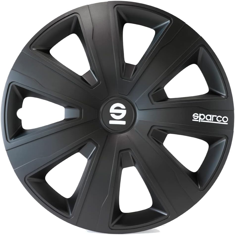 Sparco Radzierblenden Palermo - 16-Zoll - Schwarz - Satz mit 4 Stück