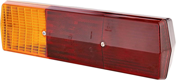 HELLA - Heckleuchte - Glühlampe - 12/24V - Anbau/geschraubt - Lichtscheibenfarbe: rot/gelb - Stecker