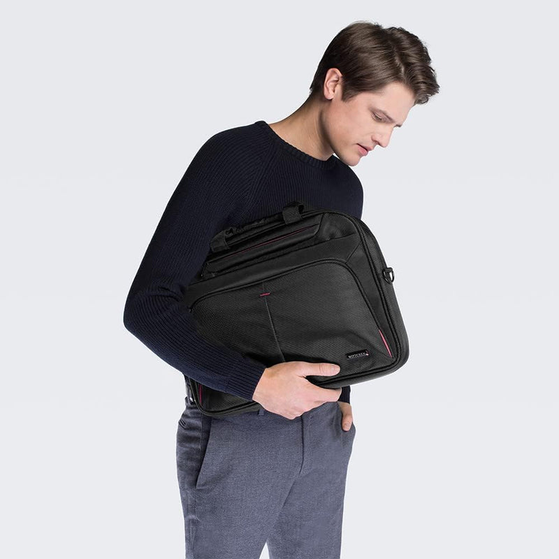 WITTCHEN Herren Biznes Laptoptasche, Schwarz