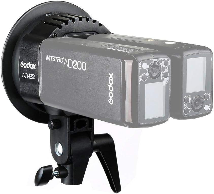 Godox Witstro AD-B2 Doppelkopf Bowens Fit Blitzadapter für AD200, AD200 Pro von Godox