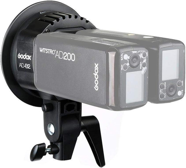 Godox Witstro AD-B2 Doppelkopf Bowens Fit Blitzadapter für AD200, AD200 Pro von Godox