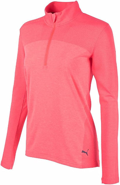 PUMA Damen 2018 Women's Seamless Zip2018 여성용 에보니트 심리스 지퍼2018 Evoknit Sin Costuras 1/4 Cierre para Mu
