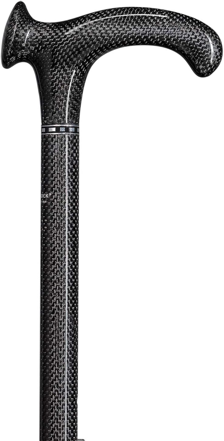 Designer Gehstock Gehhilfe Carbon Relax-Stock rechts oder Links schwarz linke Hand, linke Hand