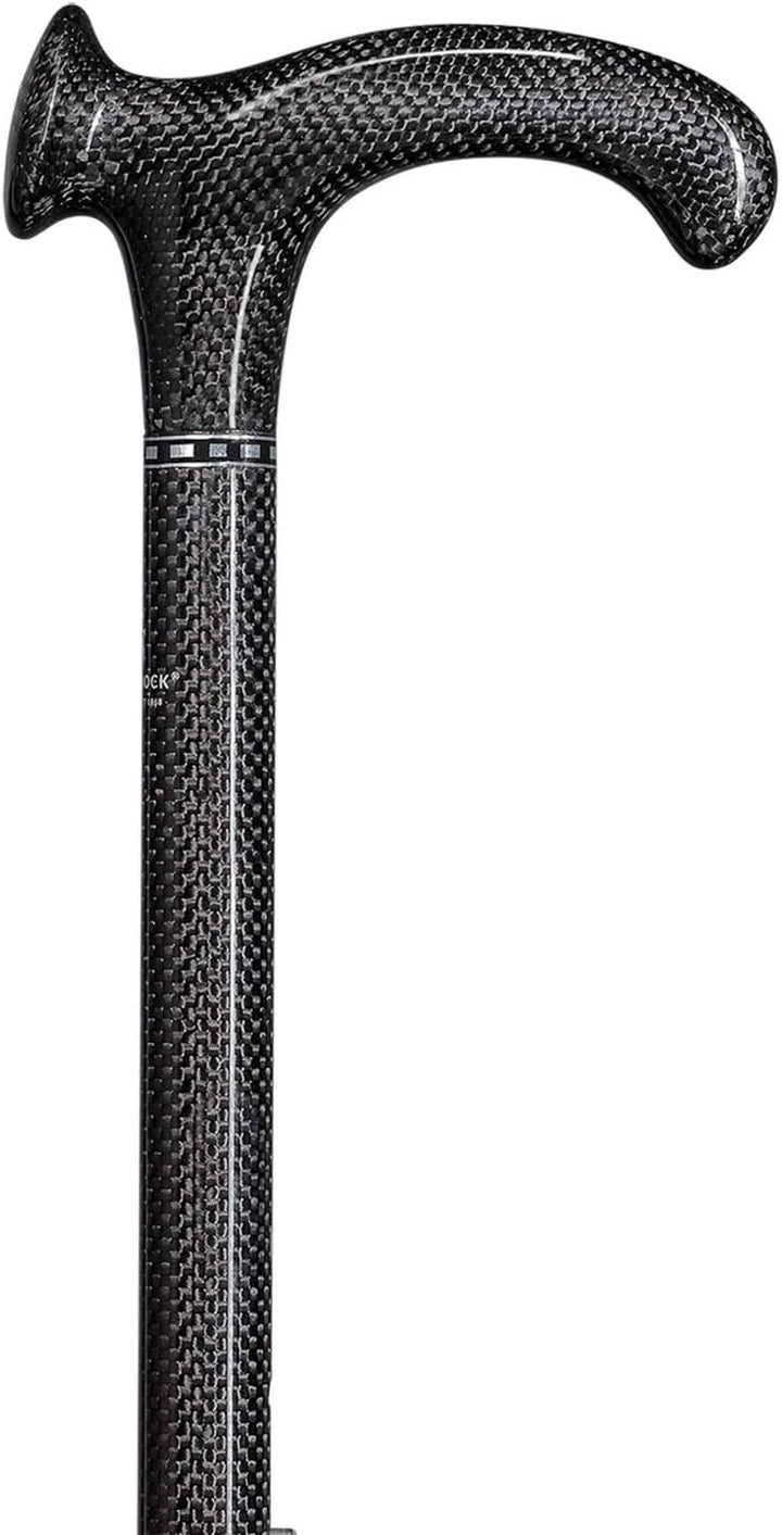 Designer Gehstock Gehhilfe Carbon Relax-Stock rechts oder Links schwarz linke Hand, linke Hand
