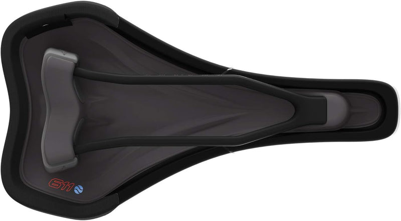 SQlab 611 Ergowave Active Carbon, MTB Tech & Trail Fahrradsattel 12 cm Schwarz, 12 cm Schwarz