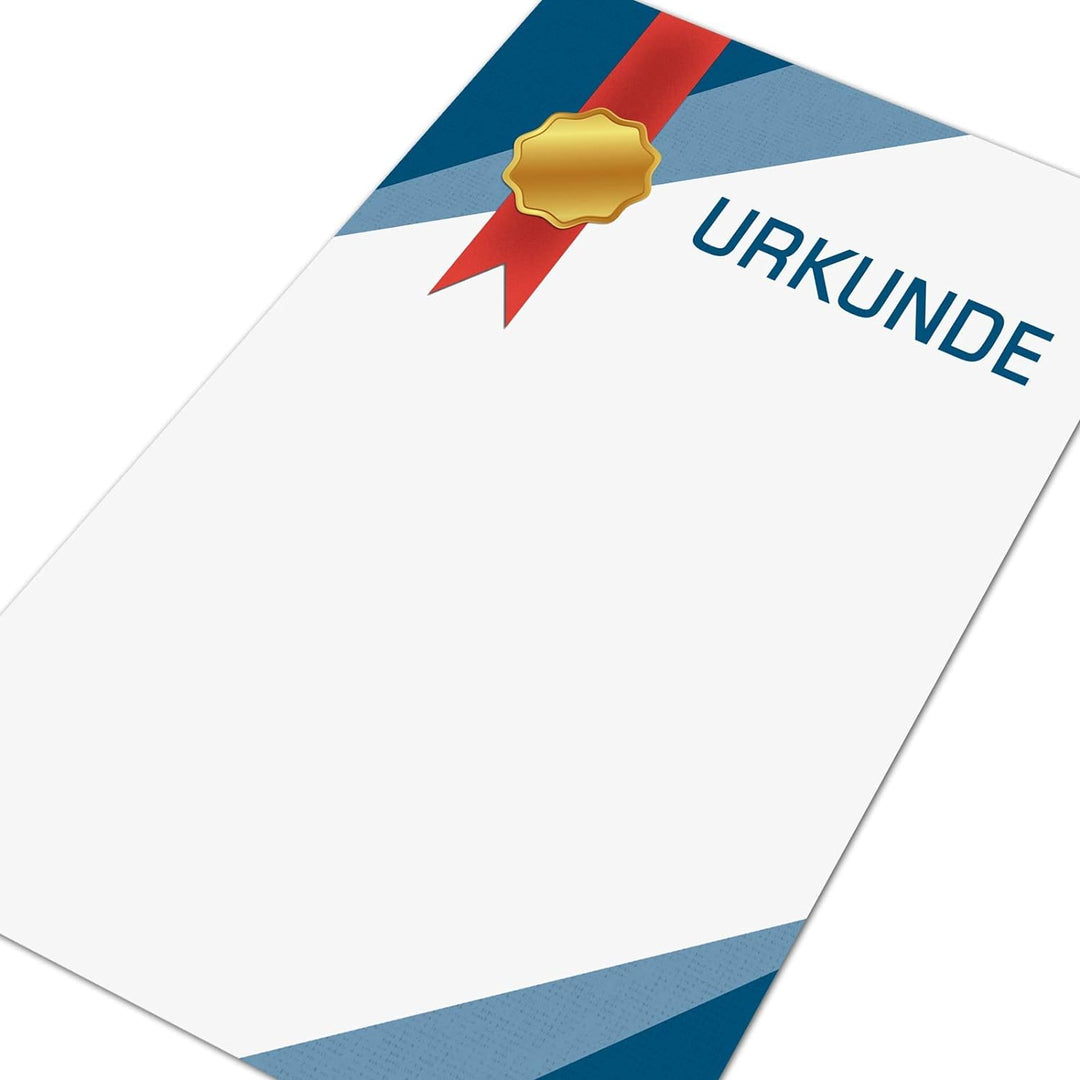 50 Stück Urkunde BAND Urkundenpapier 160g Papier A4 zum selbst bedrucken, 50