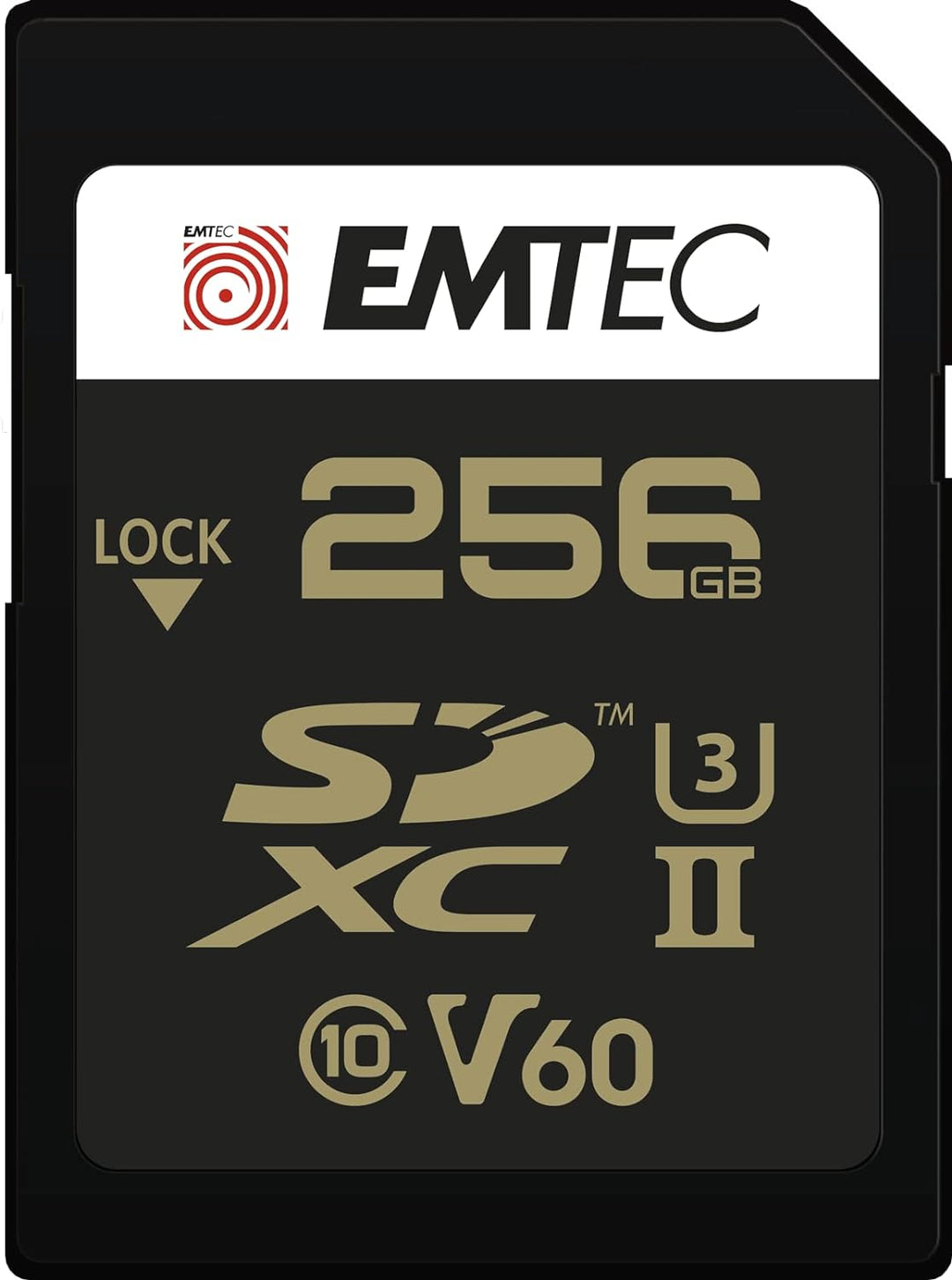 Emtec SpeedIN Pro+ SD-Speicherkarte 256GB, SDXC UHS-II U3 V60, Full HD, 3D, 4K, 8K UHD, Lesegeschwin
